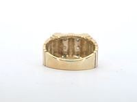 Gouden ring met natuurlijke diamanten - afbeelding 6 van  10