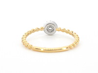 Gouden ring met natuurlijke geslepen briljant diamanten - afbeelding 7 van  8