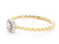 Gouden ring met natuurlijke geslepen briljant diamanten - afbeelding 8 van  8