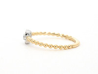 Gouden ring met natuurlijke geslepen briljant diamanten - afbeelding 5 van  10