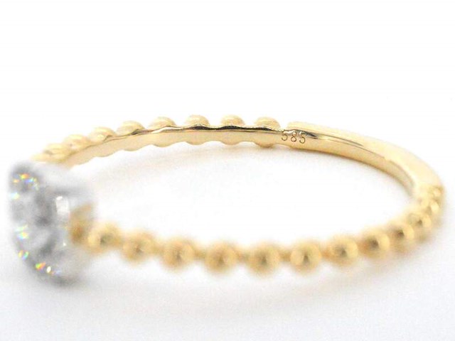 Gouden ring met natuurlijke geslepen briljant diamanten - afbeelding 9 van  10