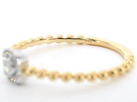 Gouden ring met natuurlijke geslepen briljant diamanten - afbeelding 9 van  10