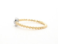 Gouden ring met natuurlijke geslepen briljant diamanten - afbeelding 5 van  10