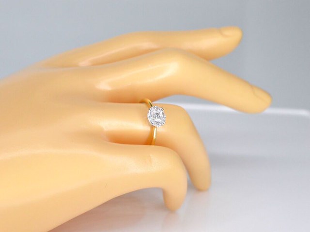 Gouden ring met prinses en marquise geslepen natuurlijke diamanten - afbeelding 2 van  7