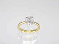 Gouden ring met prinses en marquise geslepen natuurlijke diamanten - afbeelding 5 van  7