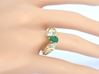 Gouden ring met smaragd - afbeelding 5 van  12