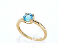 Gouden ring met topaas - afbeelding 2 van  9