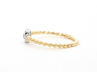 Gouden ring natuurlijke briljant geslepen diamanten - afbeelding 5 van  9