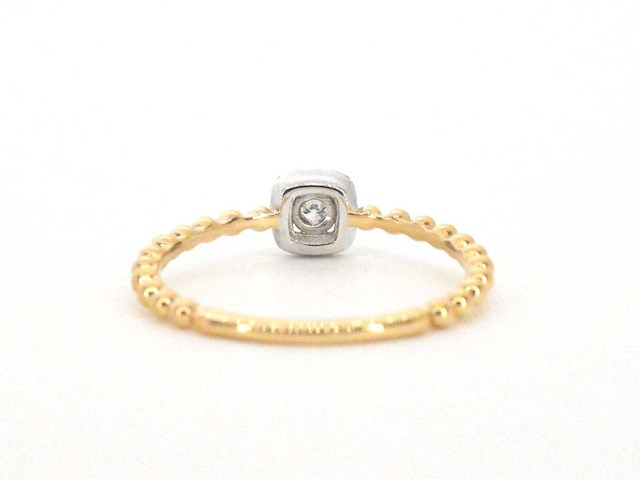 Gouden ring natuurlijke briljant geslepen diamanten - afbeelding 8 van  9