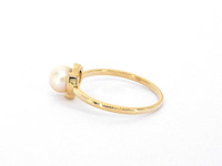 Gouden ring parel - afbeelding 6 van  10