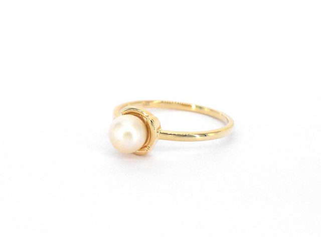 Gouden ring parel - afbeelding 9 van  10