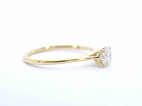 Gouden ring solitair met natuurlijke briljant geslepen diamanten - afbeelding 2 van  11