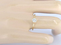 Gouden ring solitair met natuurlijke briljant geslepen diamanten - afbeelding 4 van  11