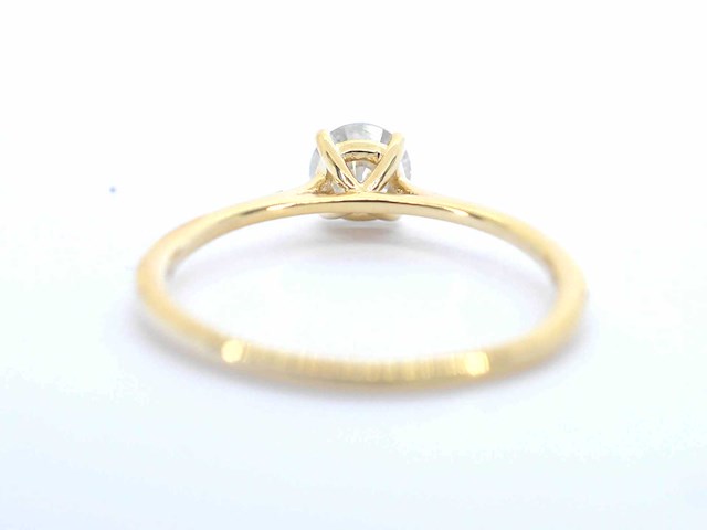 Gouden ring solitair met natuurlijke briljant geslepen diamanten - afbeelding 9 van  11