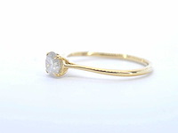 Gouden ring solitair met natuurlijke briljant geslepen diamanten - afbeelding 11 van  11