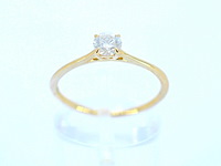 Gouden ring solitair met natuurlijke briljant geslepen diamanten - afbeelding 5 van  8