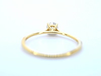 Gouden ring solitair met natuurlijke briljant geslepen diamanten - afbeelding 6 van  8