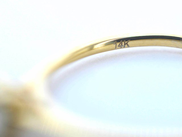 Gouden ring solitair met natuurlijke briljant geslepen diamanten - afbeelding 7 van  8