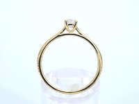 Gouden ring solitair met natuurlijke briljant geslepen diamanten - afbeelding 8 van  8