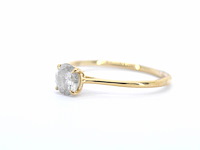 Gouden ring solitair met natuurlijke briljant geslepen diamanten - afbeelding 6 van  12