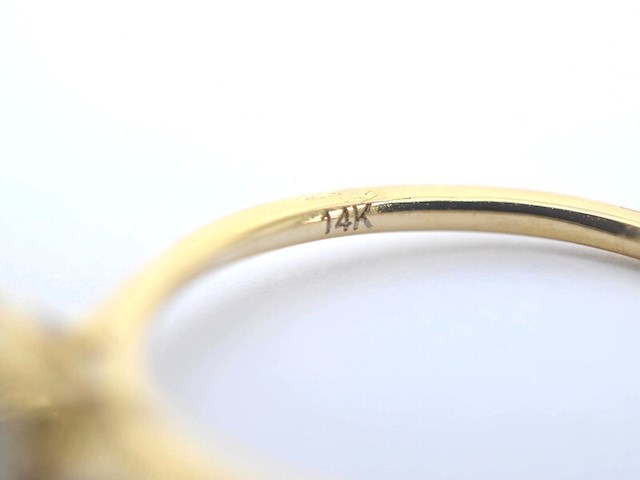 Gouden ring solitair met natuurlijke briljant geslepen diamanten - afbeelding 10 van  12