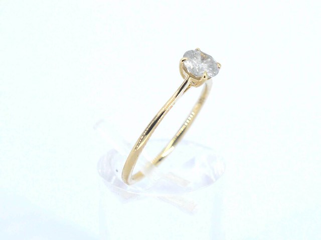 Gouden ring solitair met natuurlijke briljant geslepen diamanten - afbeelding 12 van  12
