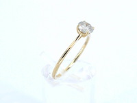 Gouden ring solitair met natuurlijke briljant geslepen diamanten - afbeelding 12 van  12