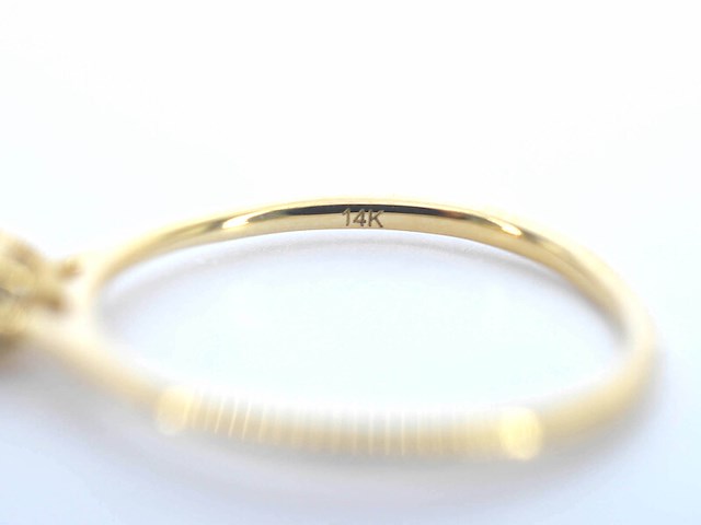 Gouden ring solitair met natuurlijke briljant geslepen diamanten - afbeelding 8 van  11