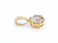 Gouden solitair hanger diamant 1.50 carat - afbeelding 10 van  10