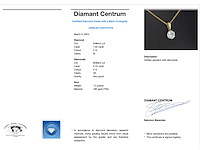 Gouden solitair hanger diamant 1.50 carat - afbeelding 3 van  6