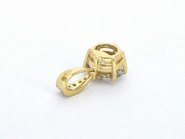 Gouden solitair hanger diamant 1.50 ct - afbeelding 10 van  10