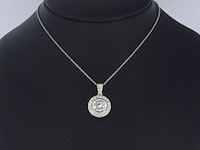 Gouden solitair hanger met diamanten 1.50 carat - afbeelding 2 van  8