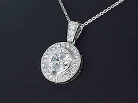 Gouden solitair hanger met diamanten 1.50 carat - afbeelding 5 van  8