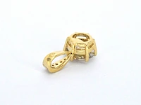 Gouden solitair hanger met een diamant van 1.50 carat, excl. ketting - afbeelding 9 van  9
