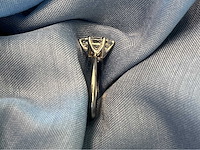 Gouden solitair met een emerald geslepen diamant van 2.00 carat met hoge kwaliteit - afbeelding 6 van  7