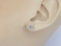 Gouden solitair oorbellen 1.50 ct - afbeelding 5 van  9