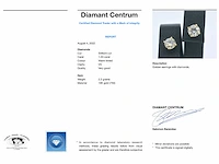 Gouden solitair oorbellen 1.50 ct - afbeelding 4 van  9