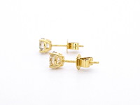Gouden solitair oorbellen 1.60 carat - afbeelding 7 van  10