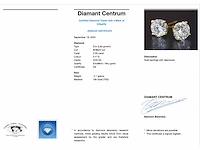 Gouden solitair oorbellen 2.00 ct - afbeelding 3 van  8