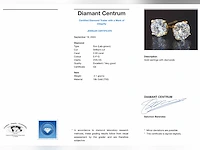 Gouden solitair oorbellen 2.00 ct - afbeelding 8 van  8