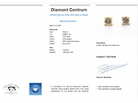 Gouden solitair oorbellen briljant - afbeelding 3 van  6
