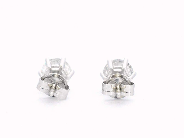 Gouden solitair oorbellen diamant 2.25 ct - afbeelding 6 van  9