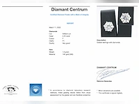 Gouden solitair oorbellen diamant 2.25 ct - afbeelding 9 van  9