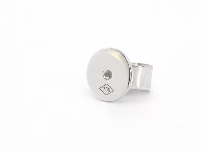 Gouden solitair oorbellen met 2.00 carat natuurlijke diamant - afbeelding 2 van  12