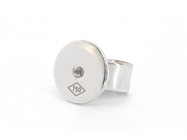 Gouden solitair oorbellen met champagne diamant 2.10 carat - afbeelding 6 van  8