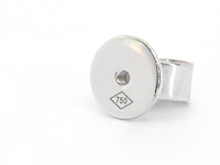 Gouden solitair oorbellen met champagne diamant 3.00 carat - afbeelding 3 van  3