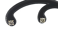 Gouden solitair oorbellen met natuurlijke briljant geslepen diamanten - afbeelding 2 van  5