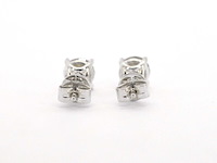Gouden solitair oorbellen met natuurlijke champagne diamant 2.10 carat - afbeelding 6 van  9