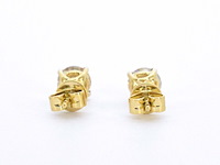 Gouden solitair oorbellen van 1.50 carat - afbeelding 8 van  10