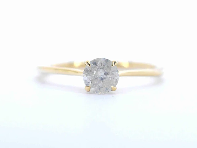 Gouden solitair ring briljant 0.55 ct - afbeelding 1 van  11